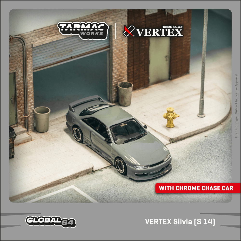 Tarmac Works VERTEX Silvia (S 14) Grey