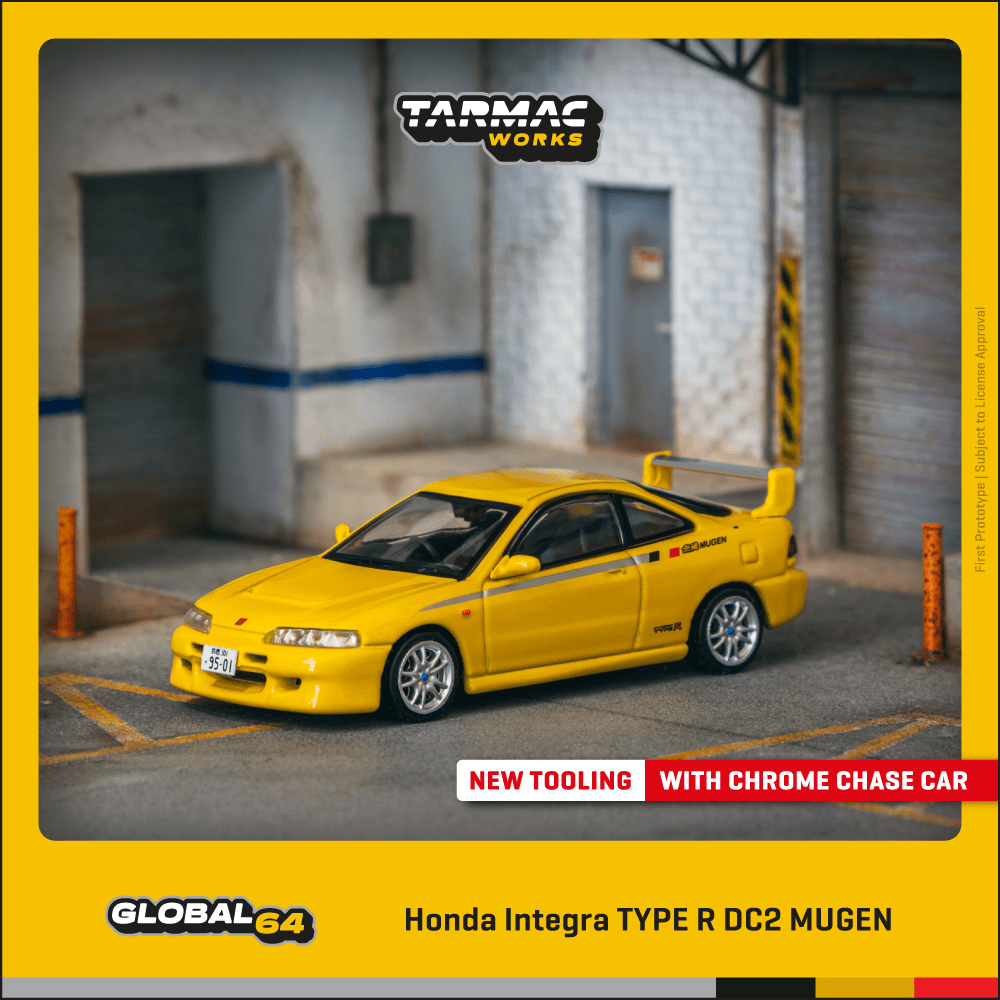 Tarmac Works Honda Integra TYPE R DC2 MUGEN Sunlight Yellow