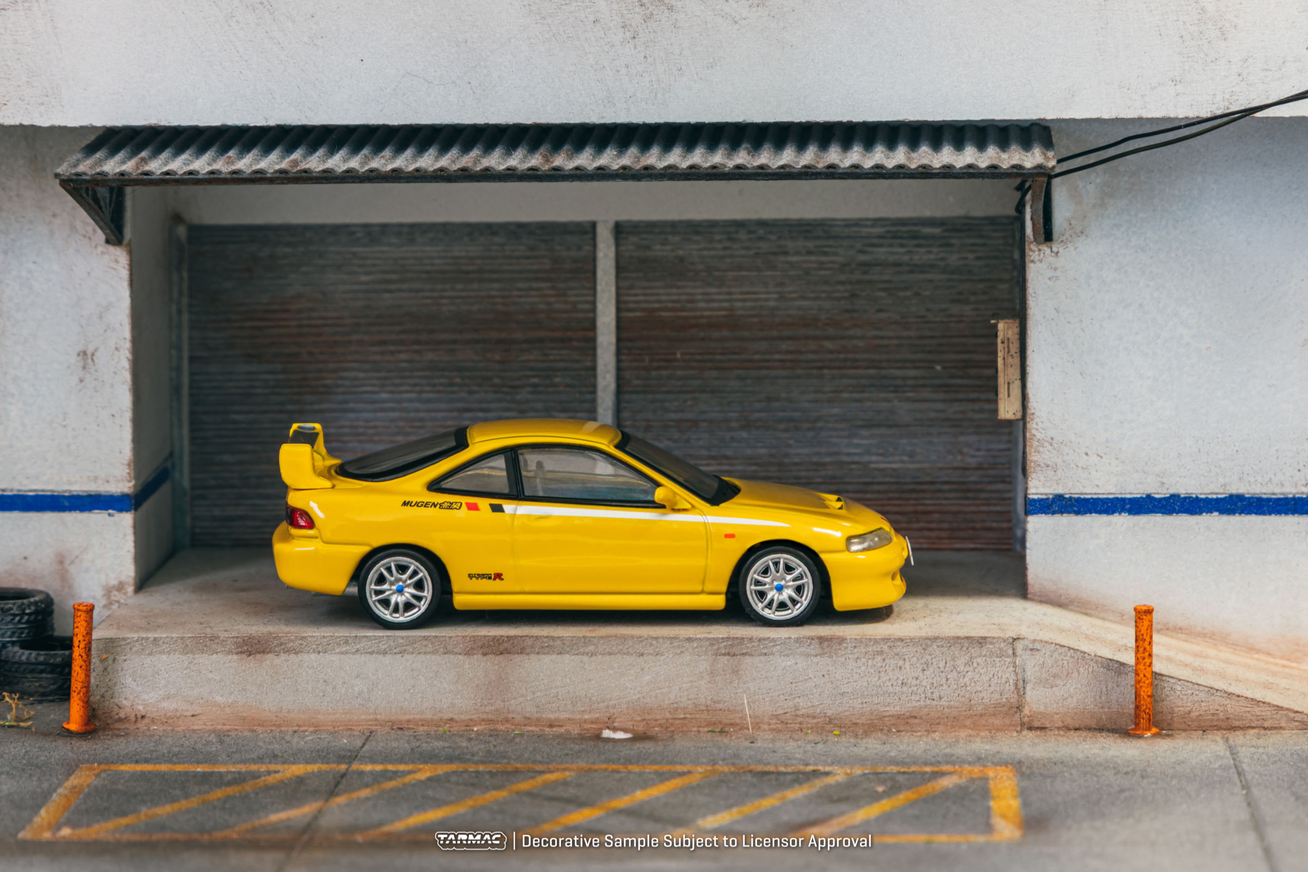 Tarmac Works Honda Integra TYPE R DC2 MUGEN Sunlight Yellow