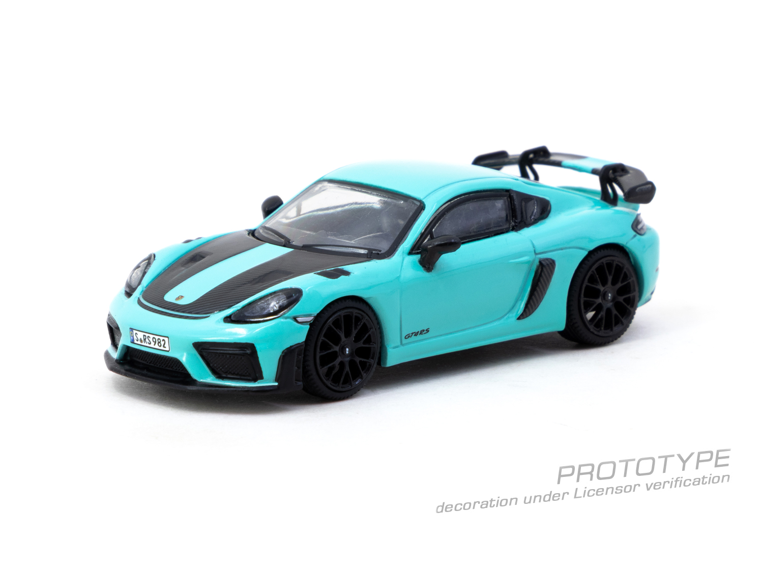 Tarmac Works Porsche Cayman GT4RS Mint Green