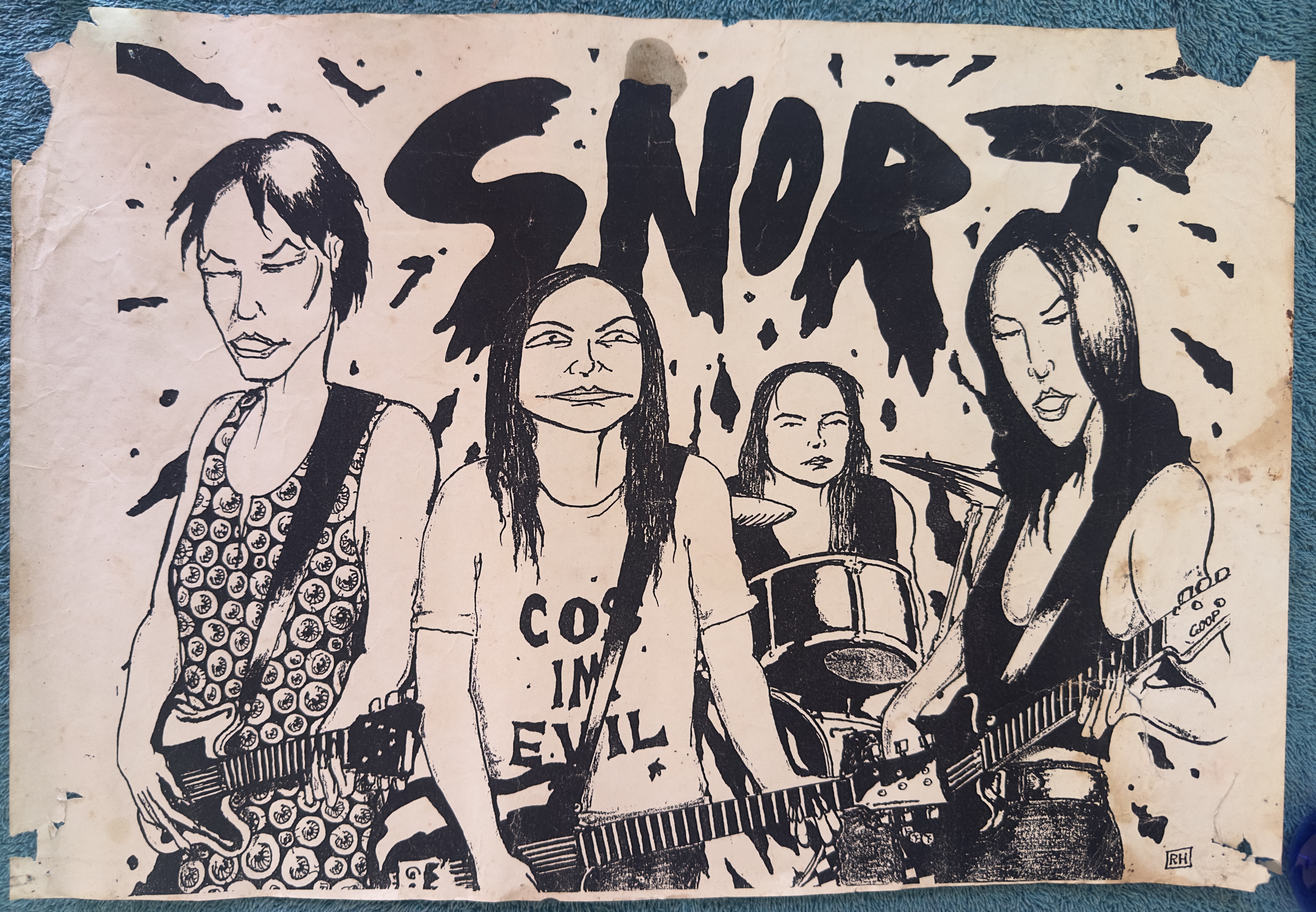 Vintage Snort Band Poster 1990?