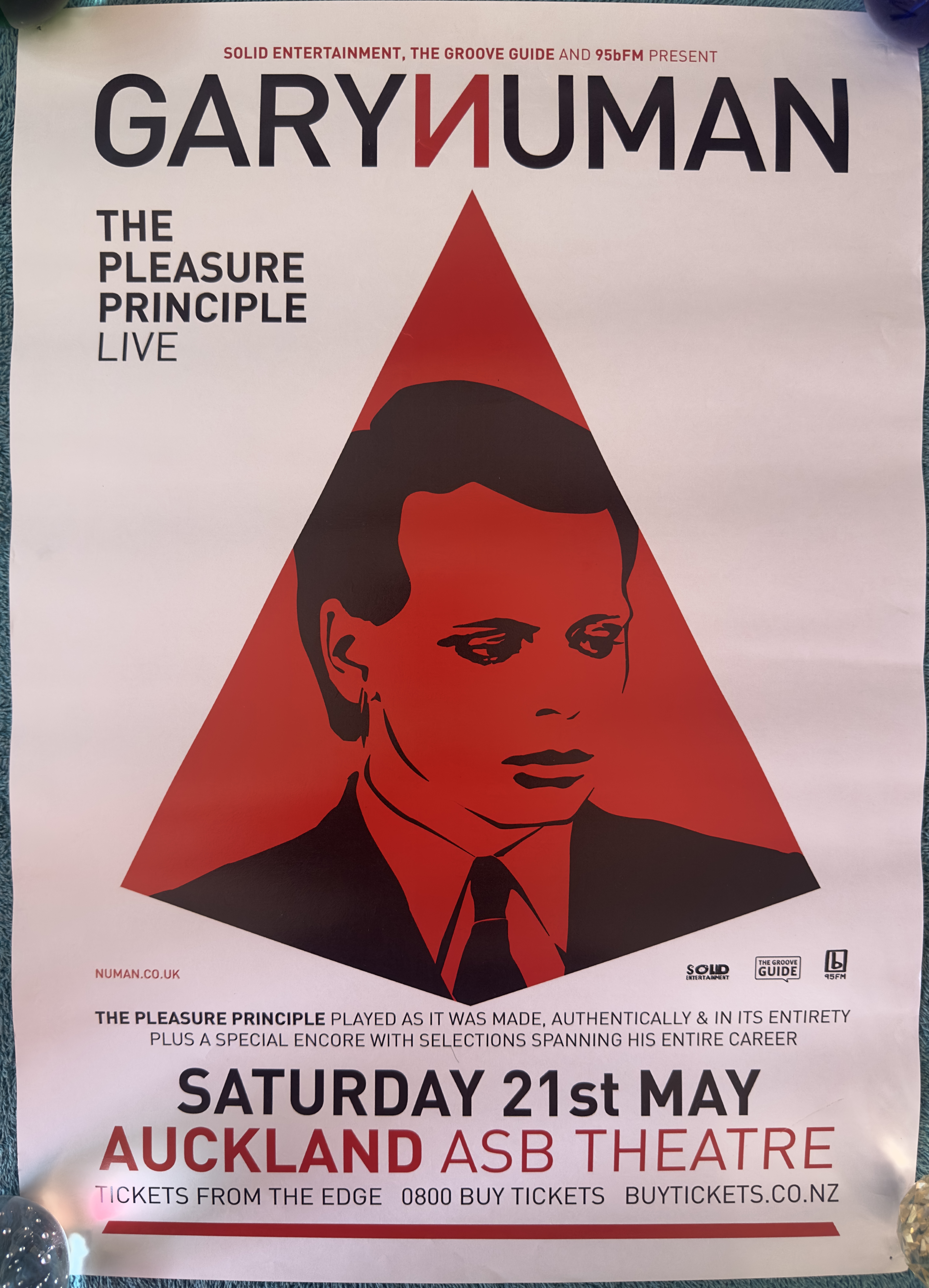 Gary Numan Concert Poster