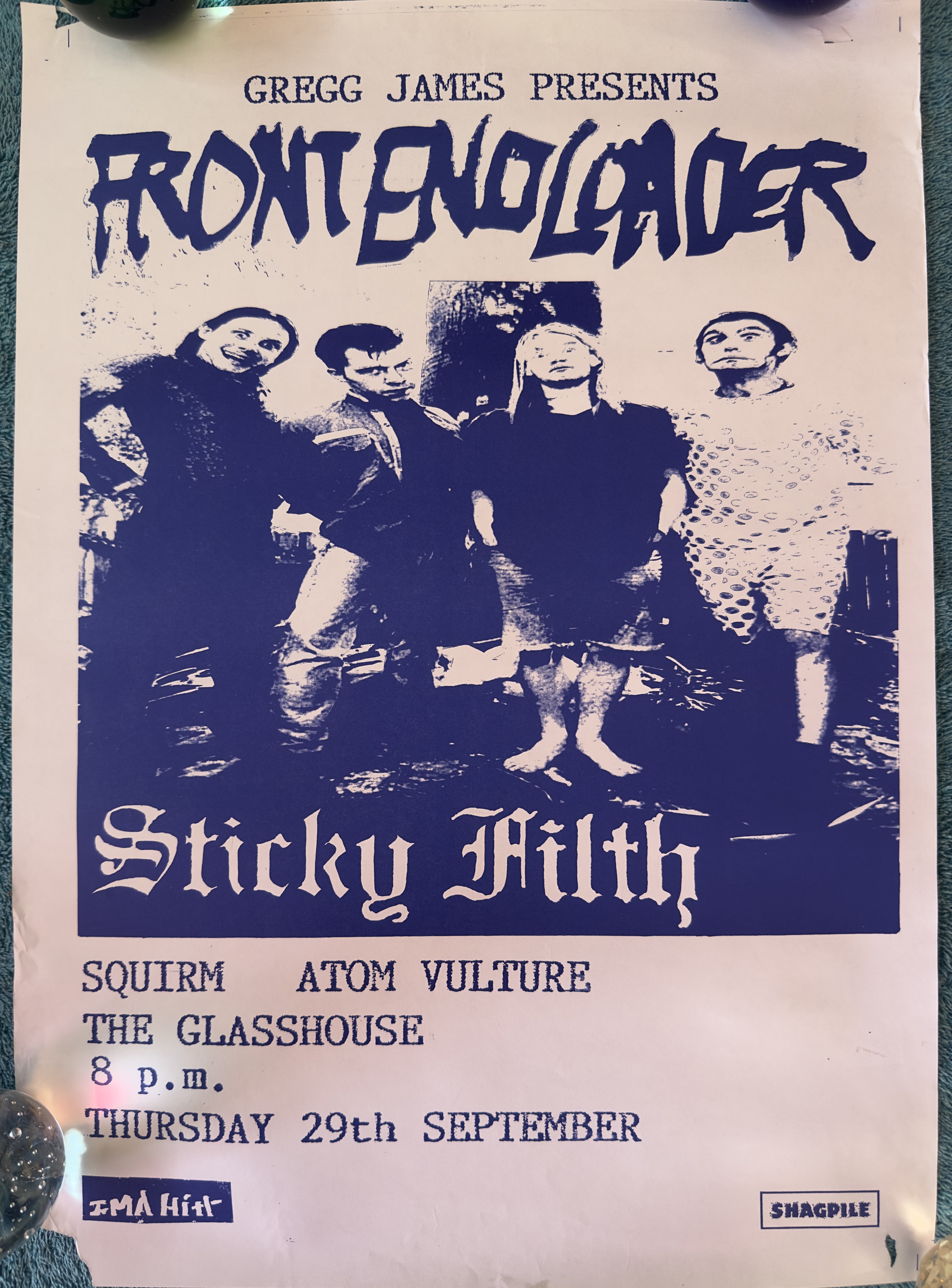 Front End Loader, Sticky Filth, Squirm, and Atom Vulture