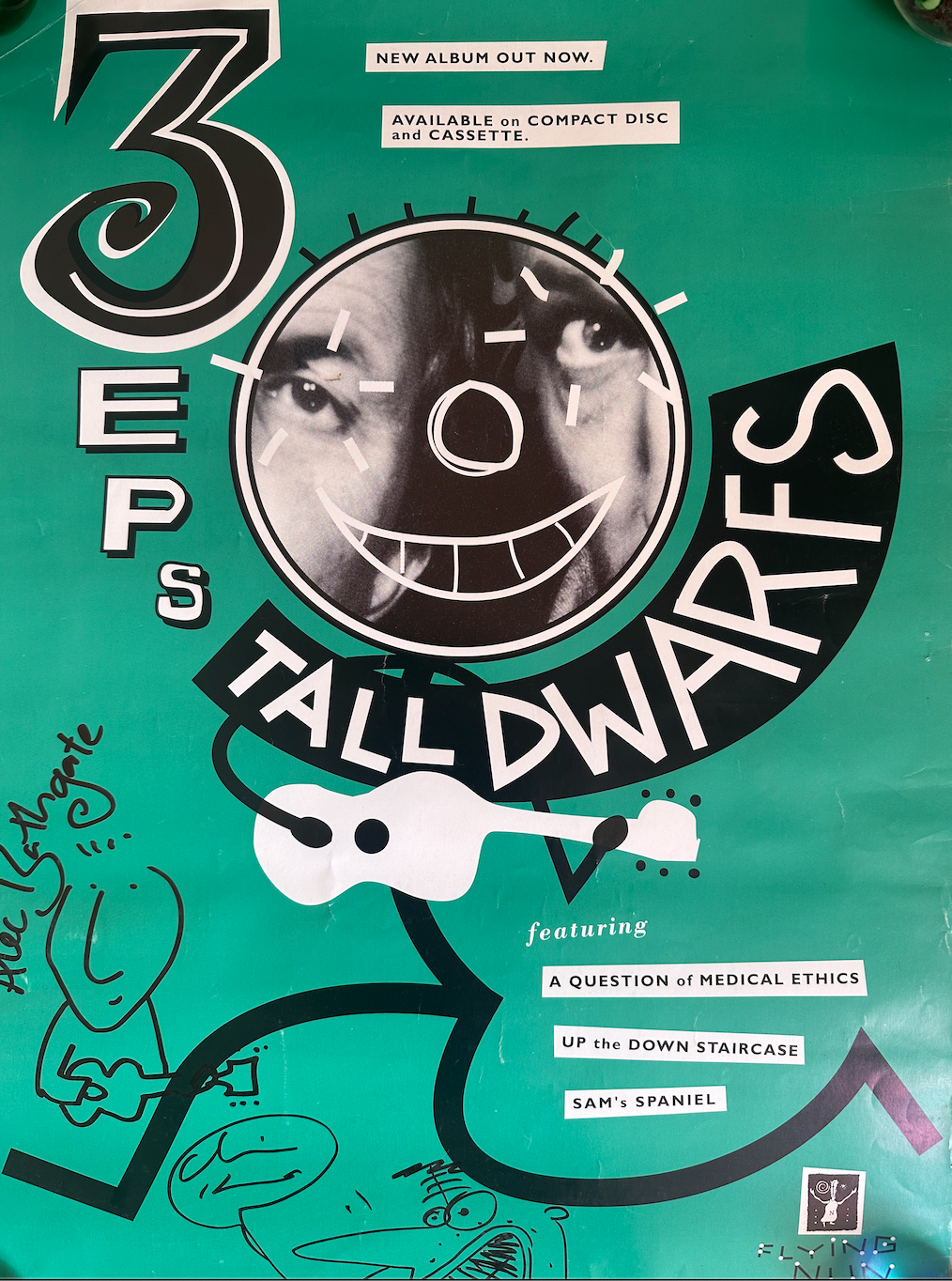 Tall Dwarfs 3EPs SIGNED Poster 1994