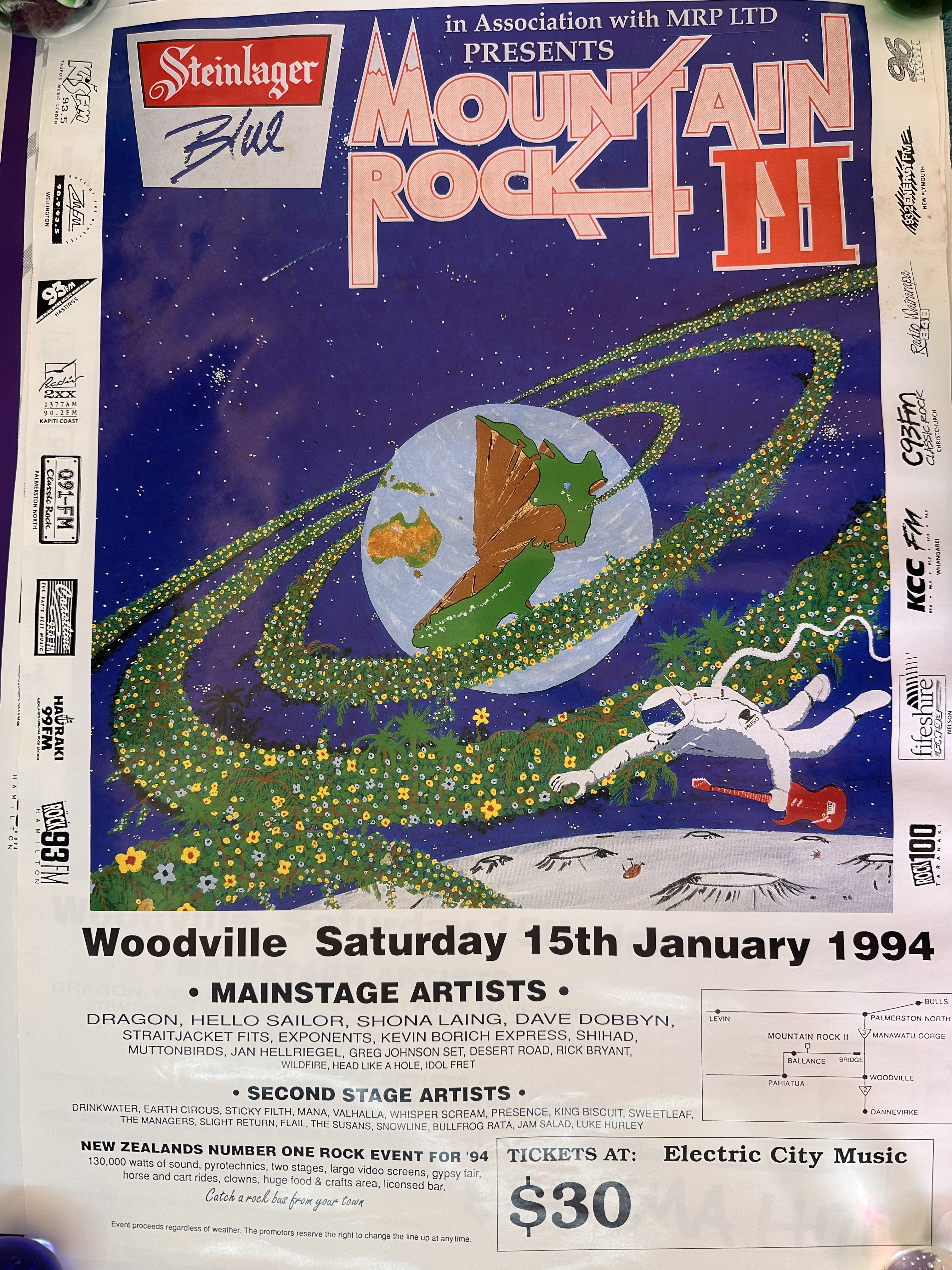 Mountain Rock III Concert Poster 1994