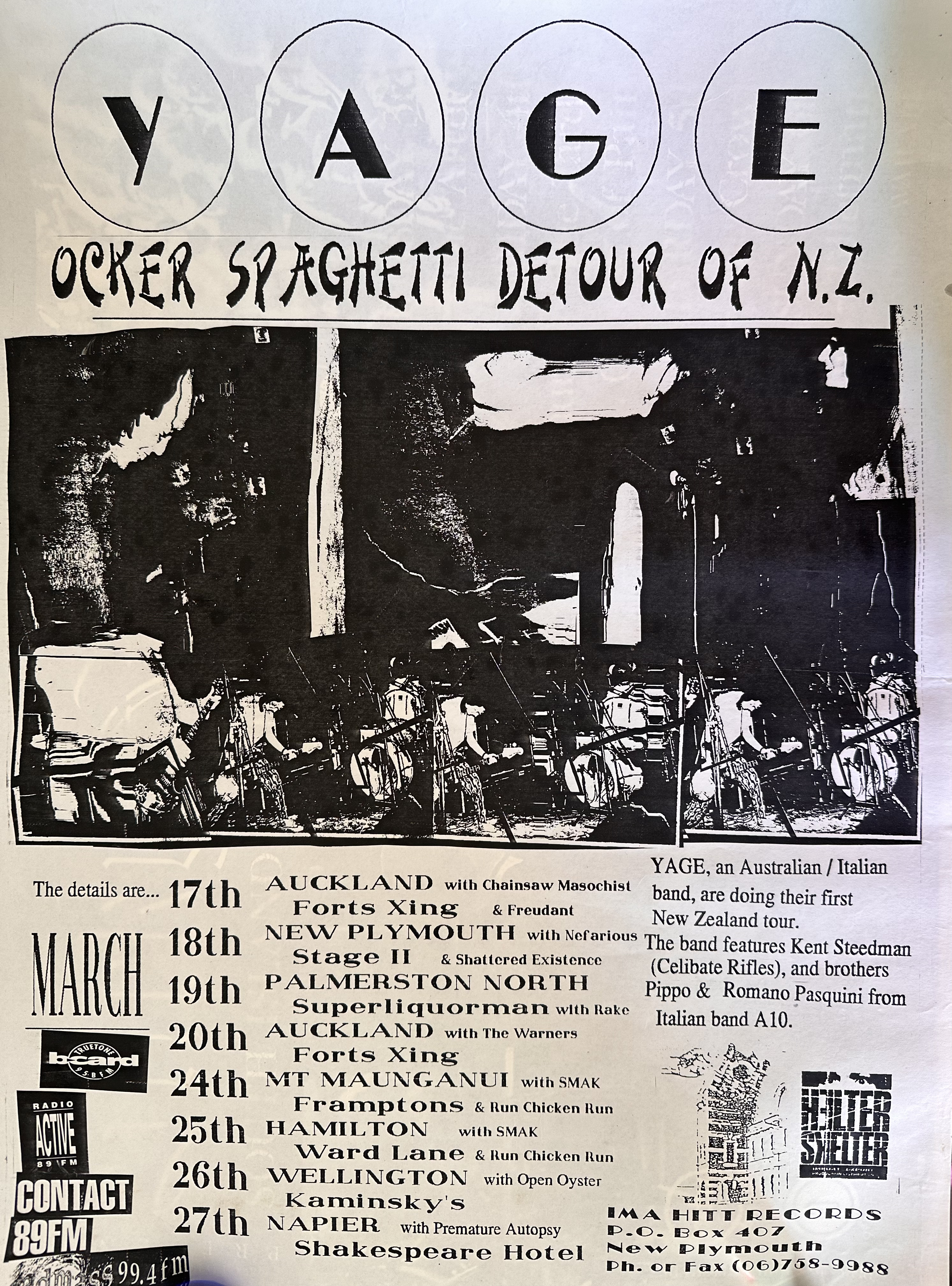 Yage Tour Poster 1995