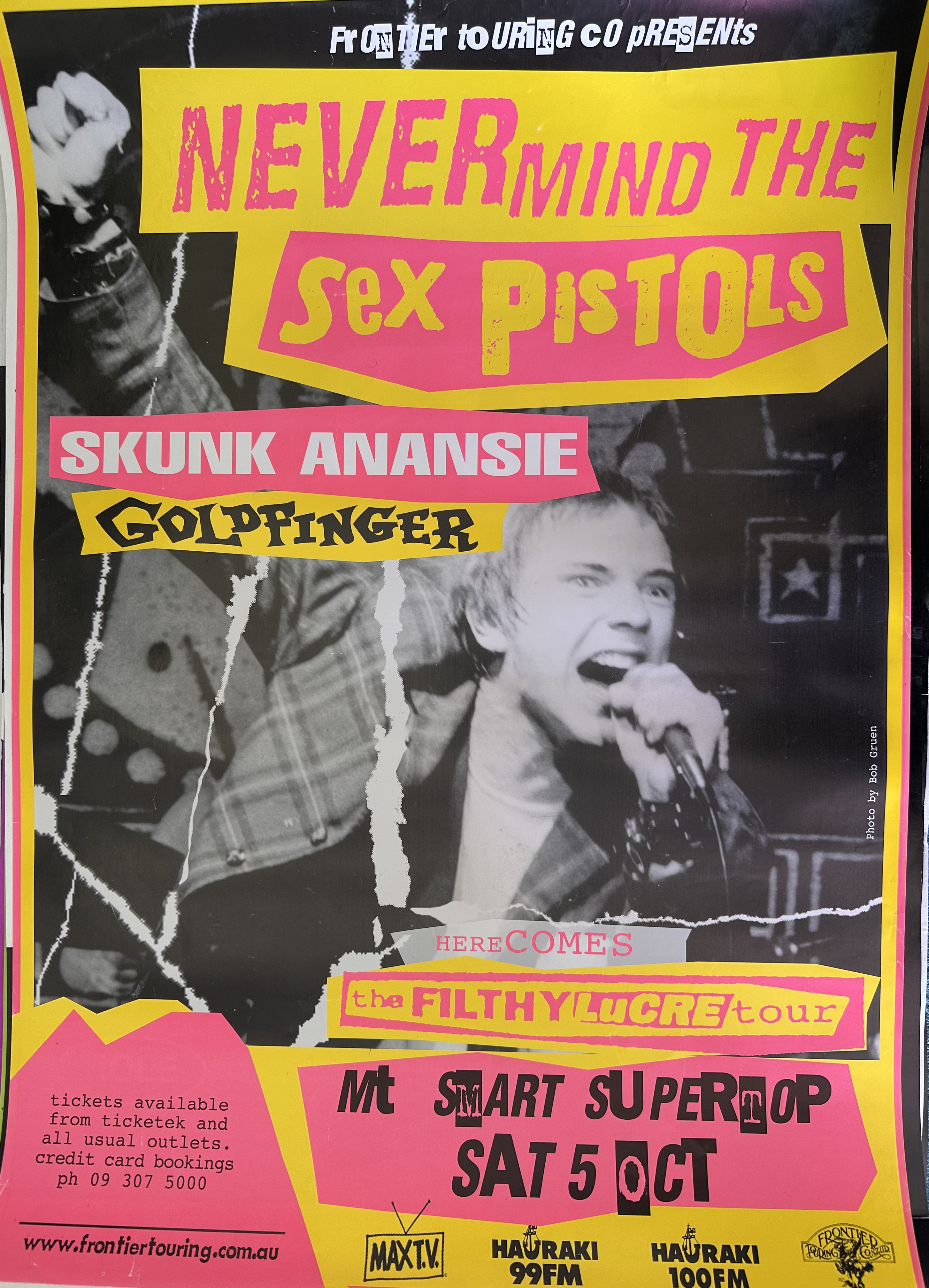 Never Mind the Sex Pistols Filthy Lucre Tour Poster 1996