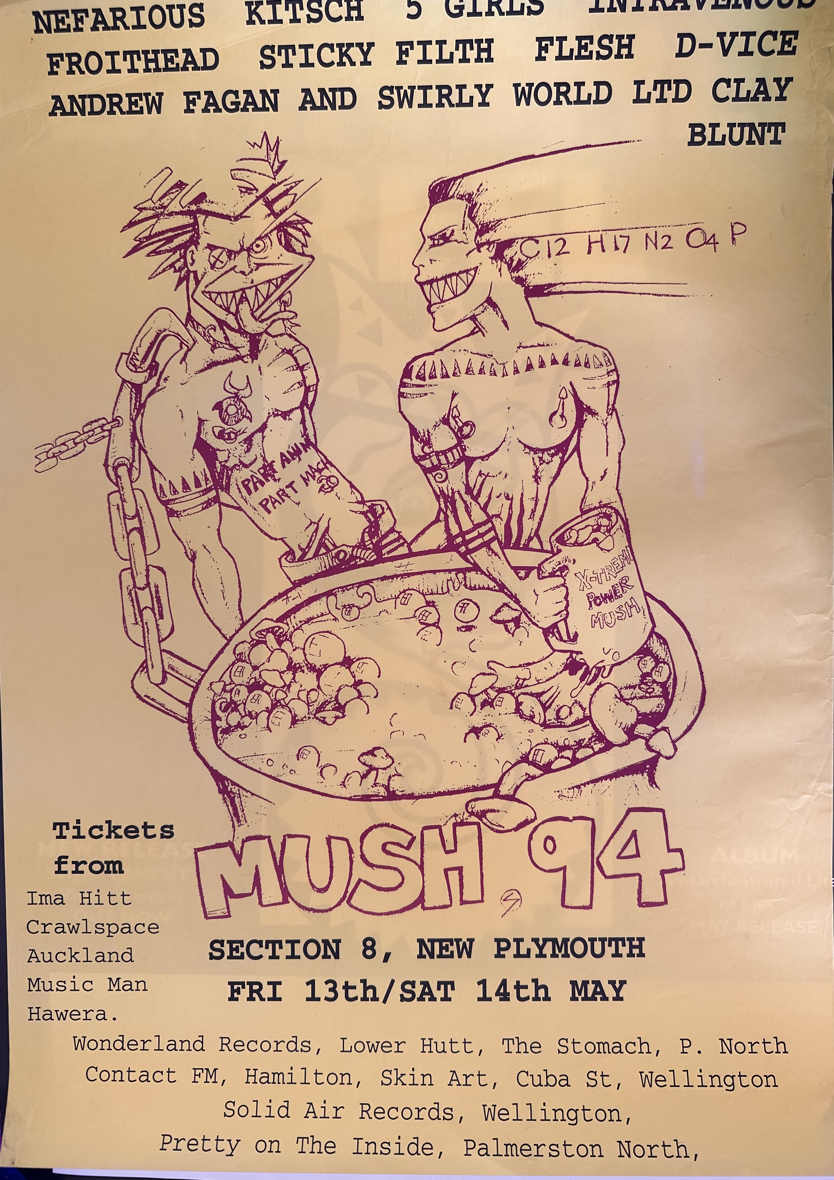 Mush '94 Concert Poster 1994