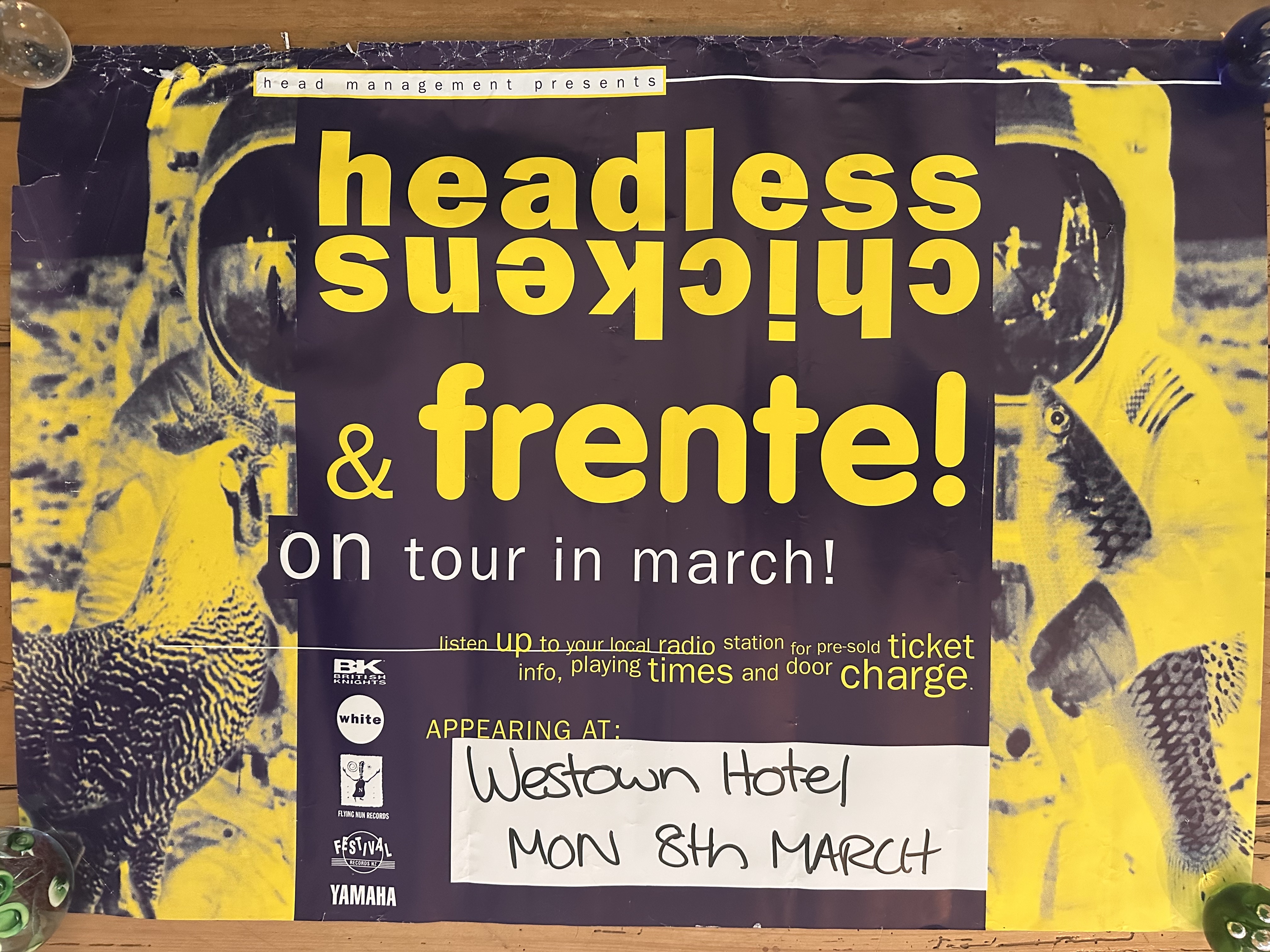 Headless Chickens & Frente! Tour Poster