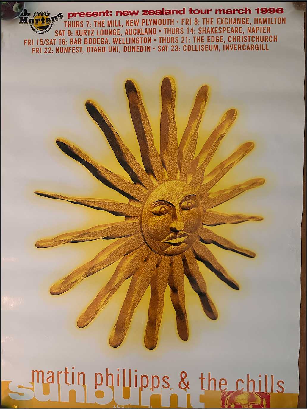 Martin Phillipps & The Chills Poster 1996