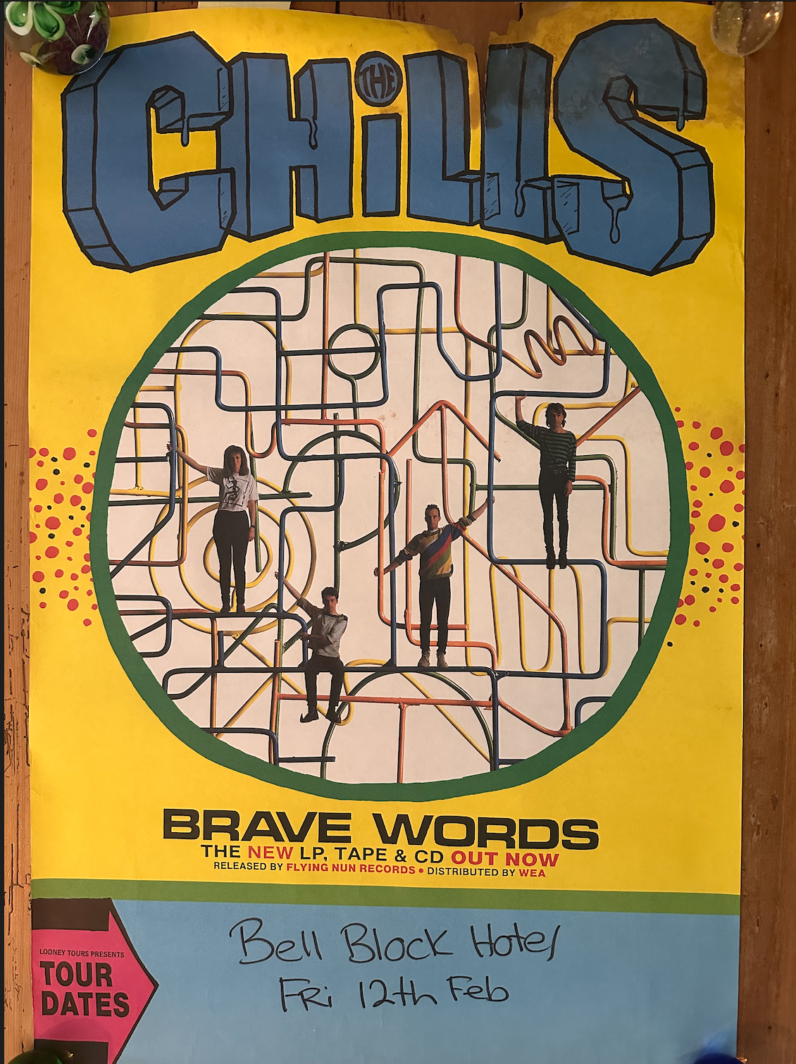 The Chills Tour Poster 1987