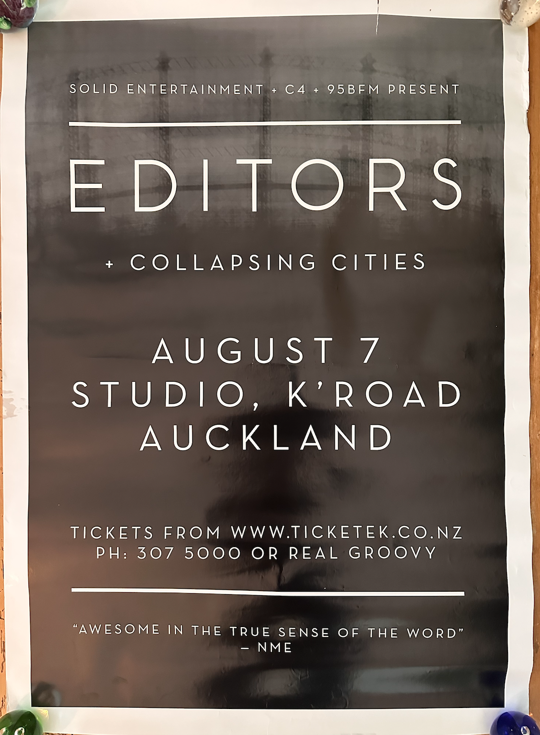 Editors Concert Poster