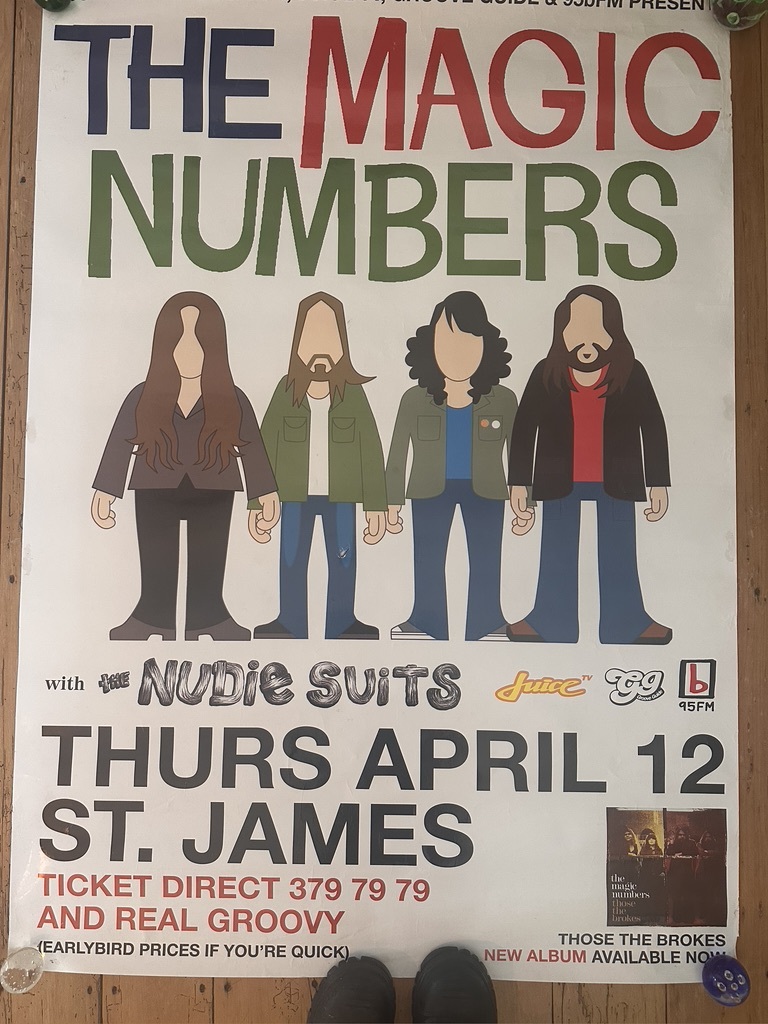 The Magic Numbers Concert Poster