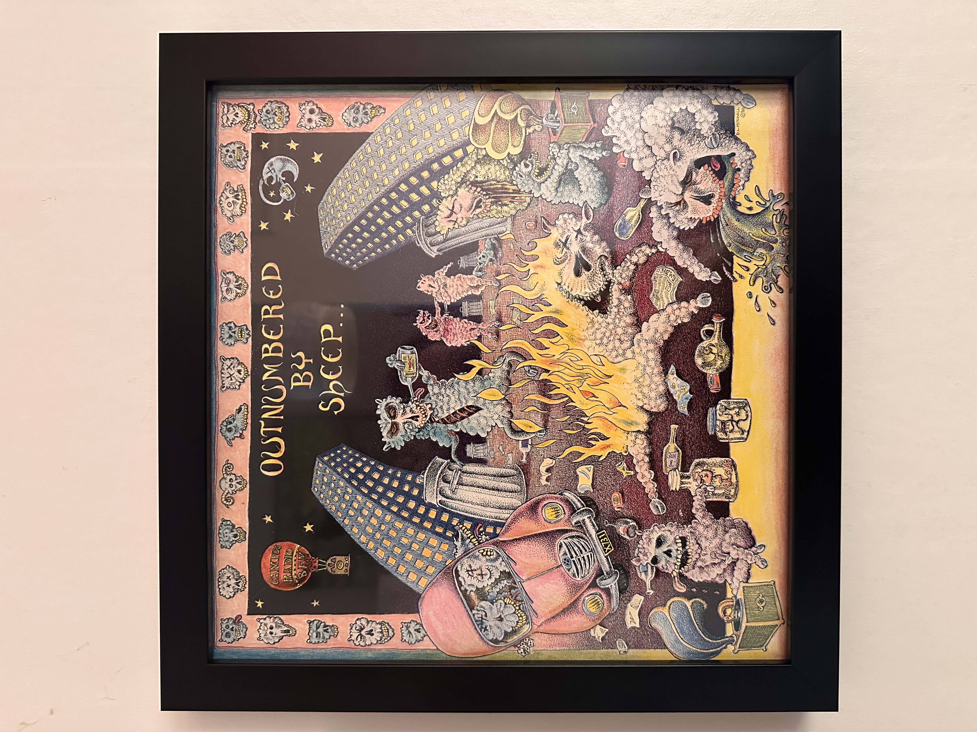 Outnumbered By Sheep (1986) Framed Album Artwork