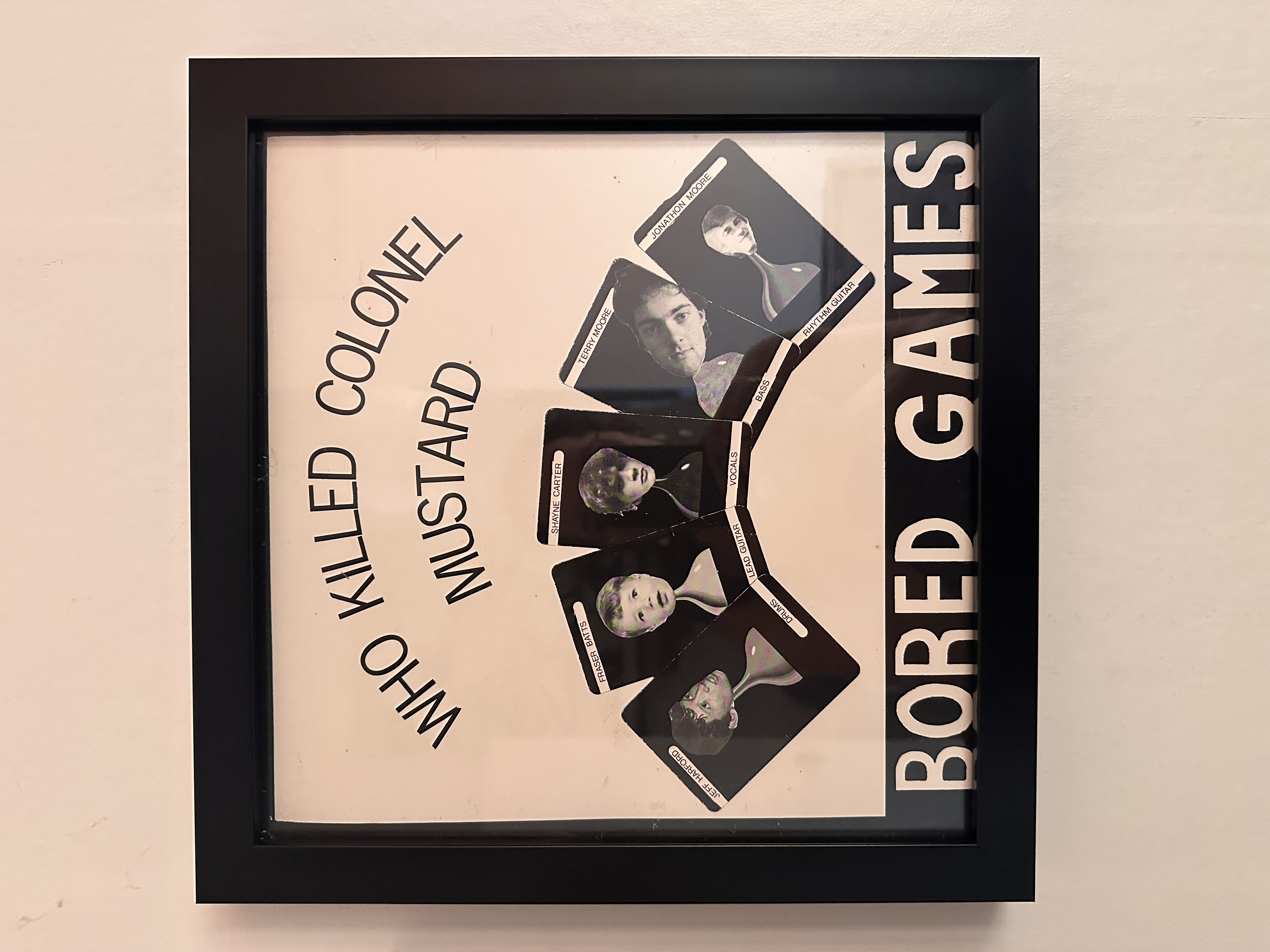 BORED GAMES 'Who Killed Colonel Mustard' Framed Artwork Cover