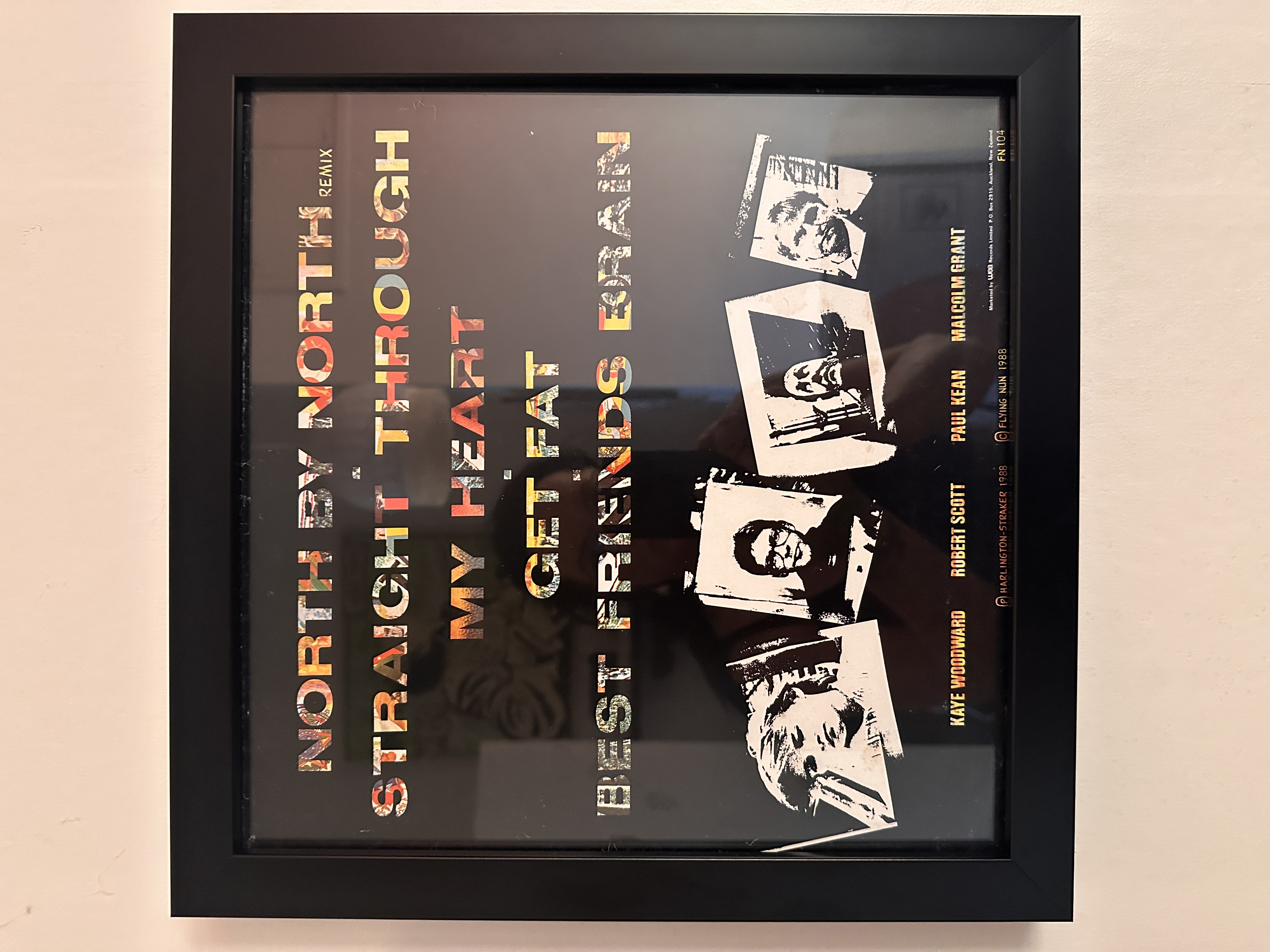 THE BATS Glass Framed Album Artwork 1988 (4Songs)