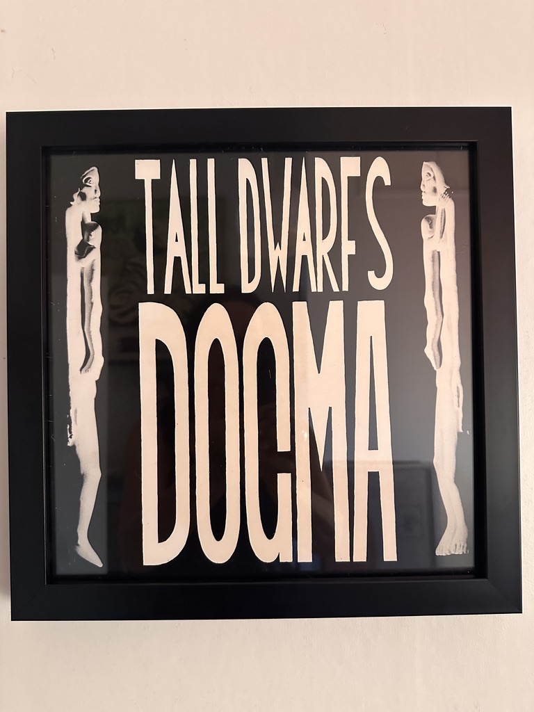 'TALL DWARFS DOGMA' Glass Framed Album Cover 1987