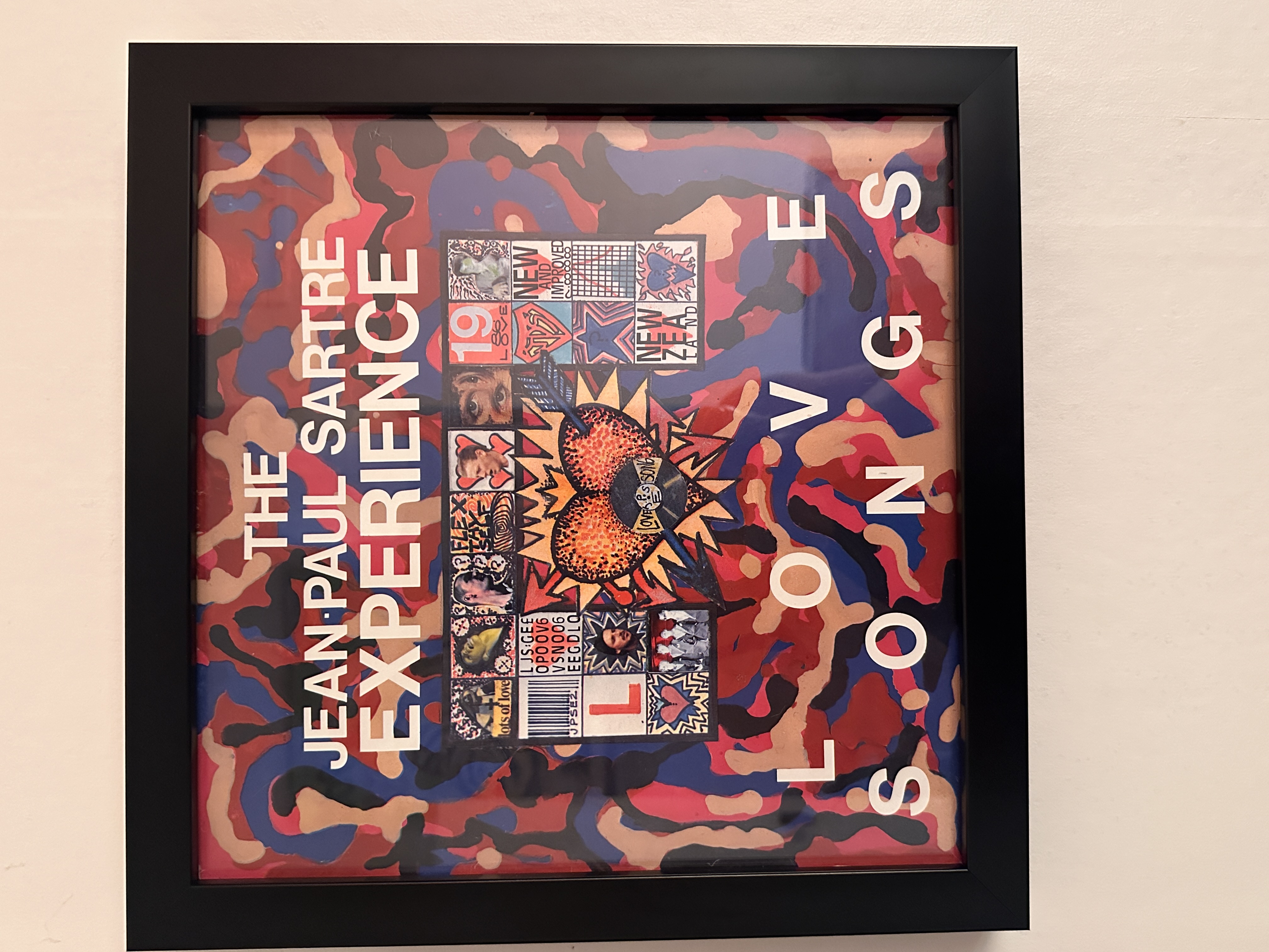 The Jean Paul Sartre Experience (1987) Love Songs Framed Album Cover Art