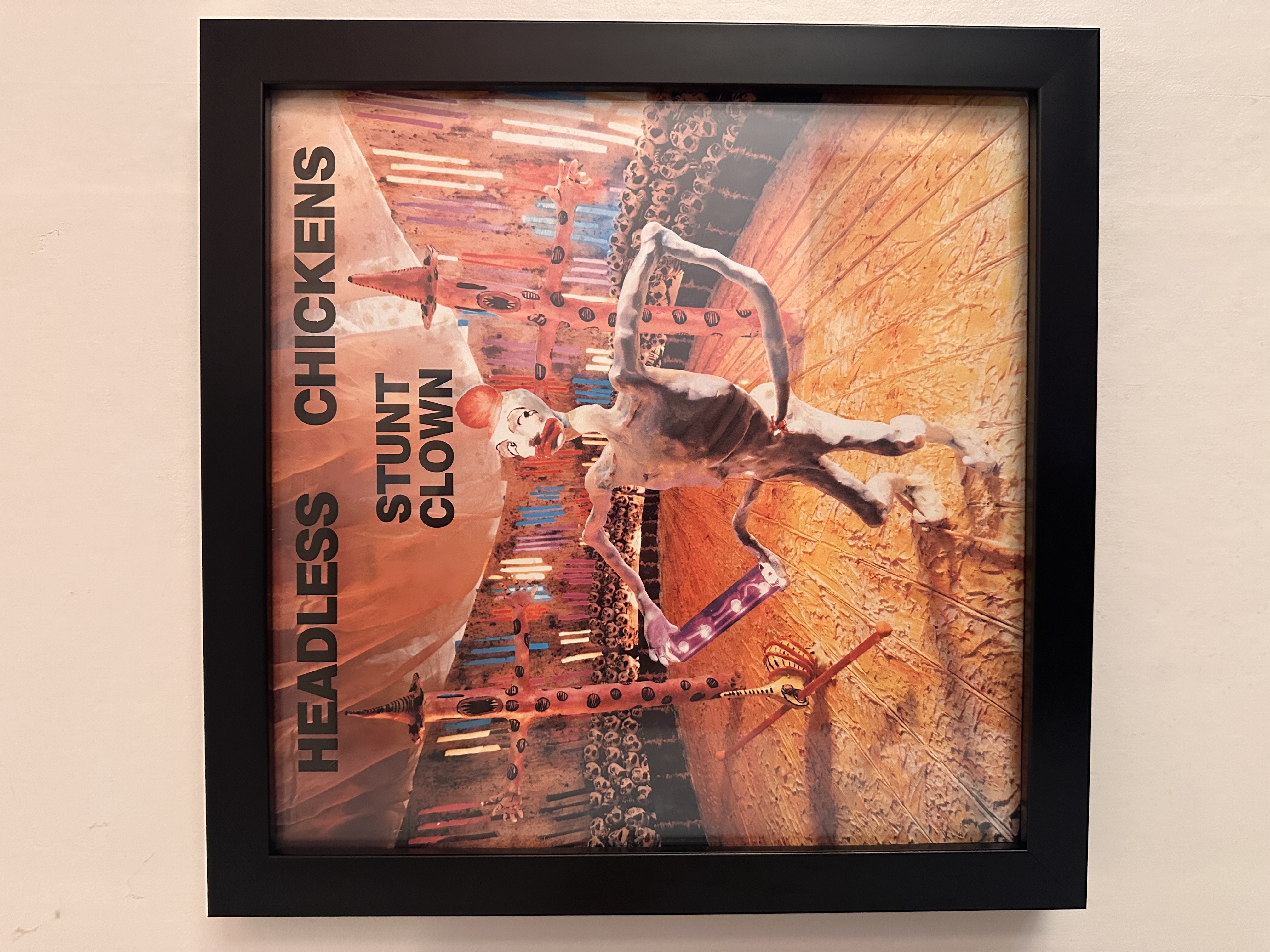 Headless Chickens 'Stunt Clown' Framed Album Cover 1988