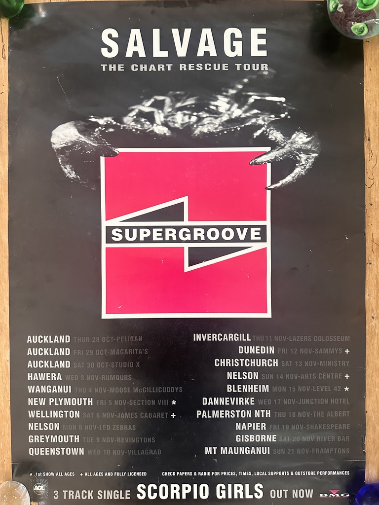 Supergroove Salvage Tour Poster 1994