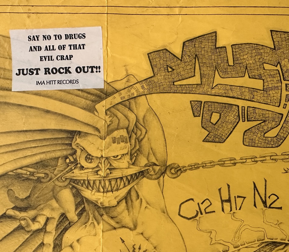 MUSH 1992 Vintage New Plymouth Gig Poster