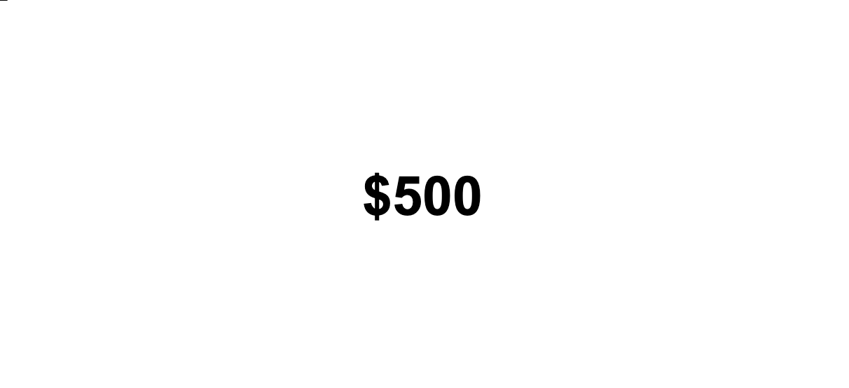 Donación $500