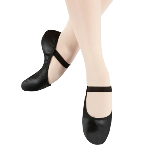 Ballet Shoes Genuine Leather -Black