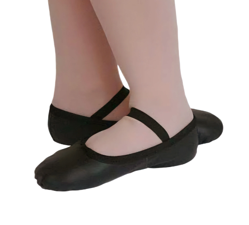 Ballet Shoes Genuine Leather -Black