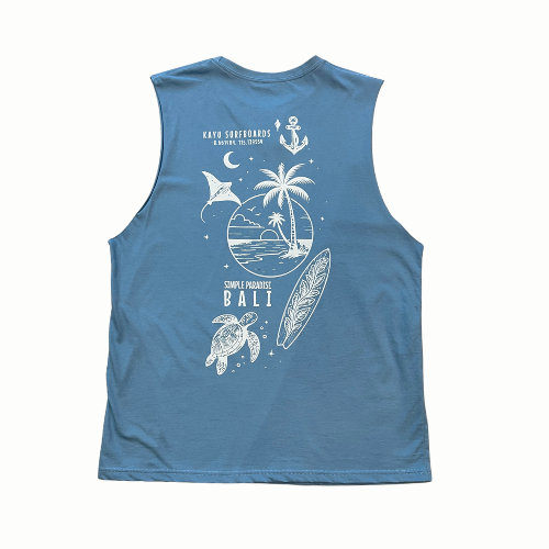 MUSCLE TEE PARADISE BLUE T-Shirt