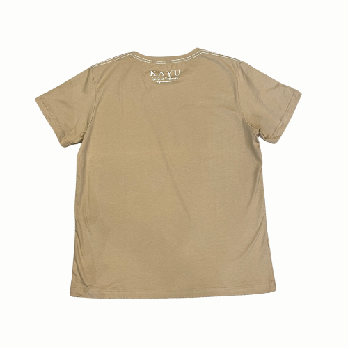 WOOD GRAIN KHAKY T-shirt