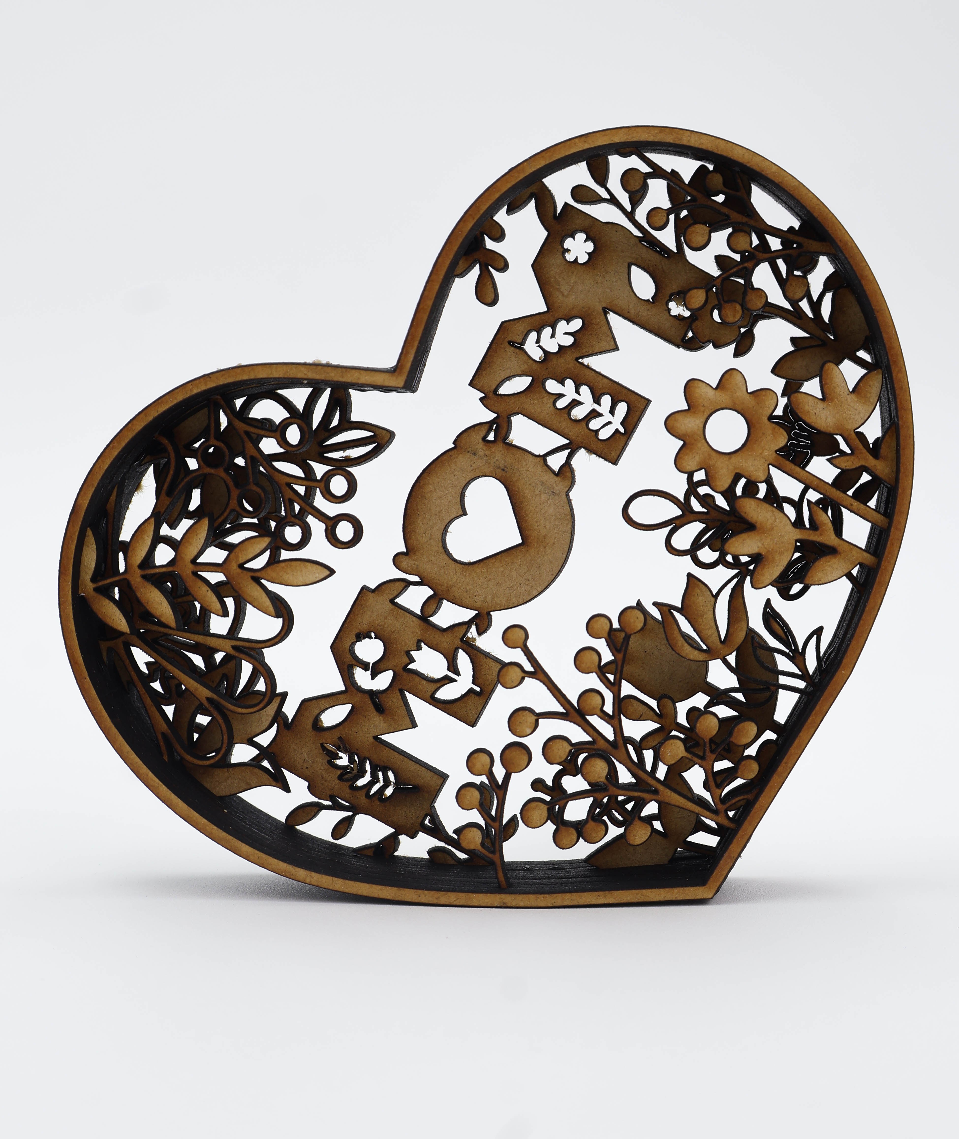 Corazón Tallado en Madera