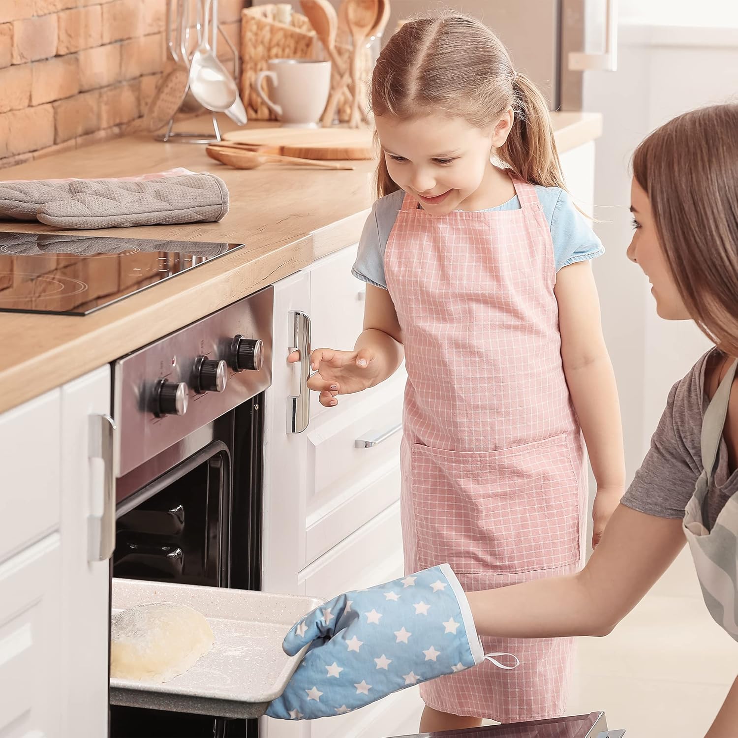 Nonstick Bakeware Set - 7 Piece Oven Bakeware With Cookie Sheet, Cake Pan, Loaf Pan, Muffin Pan, Roaster, Cooling Rack - PTFE & PFOA Free Baking Supplies