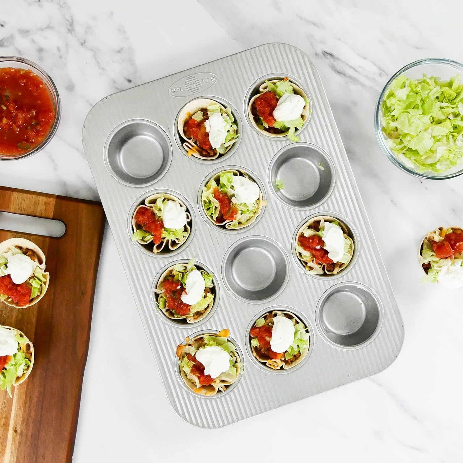 Bakeware Muffin Pan, 12-Well, Set of 2, Aluminized Steel