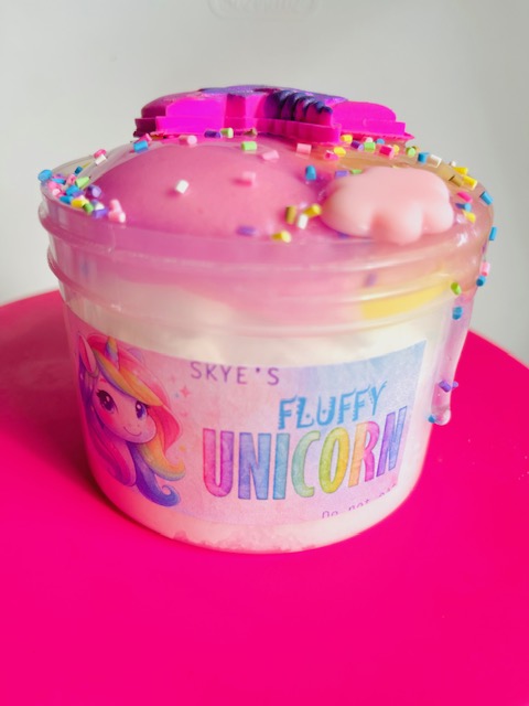 Skye's Fluffy Unicorn scented butter slime 