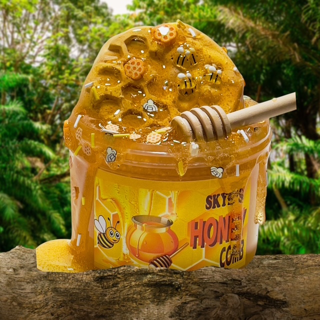 Skye’s Honey comb. DIY Clay slime. 