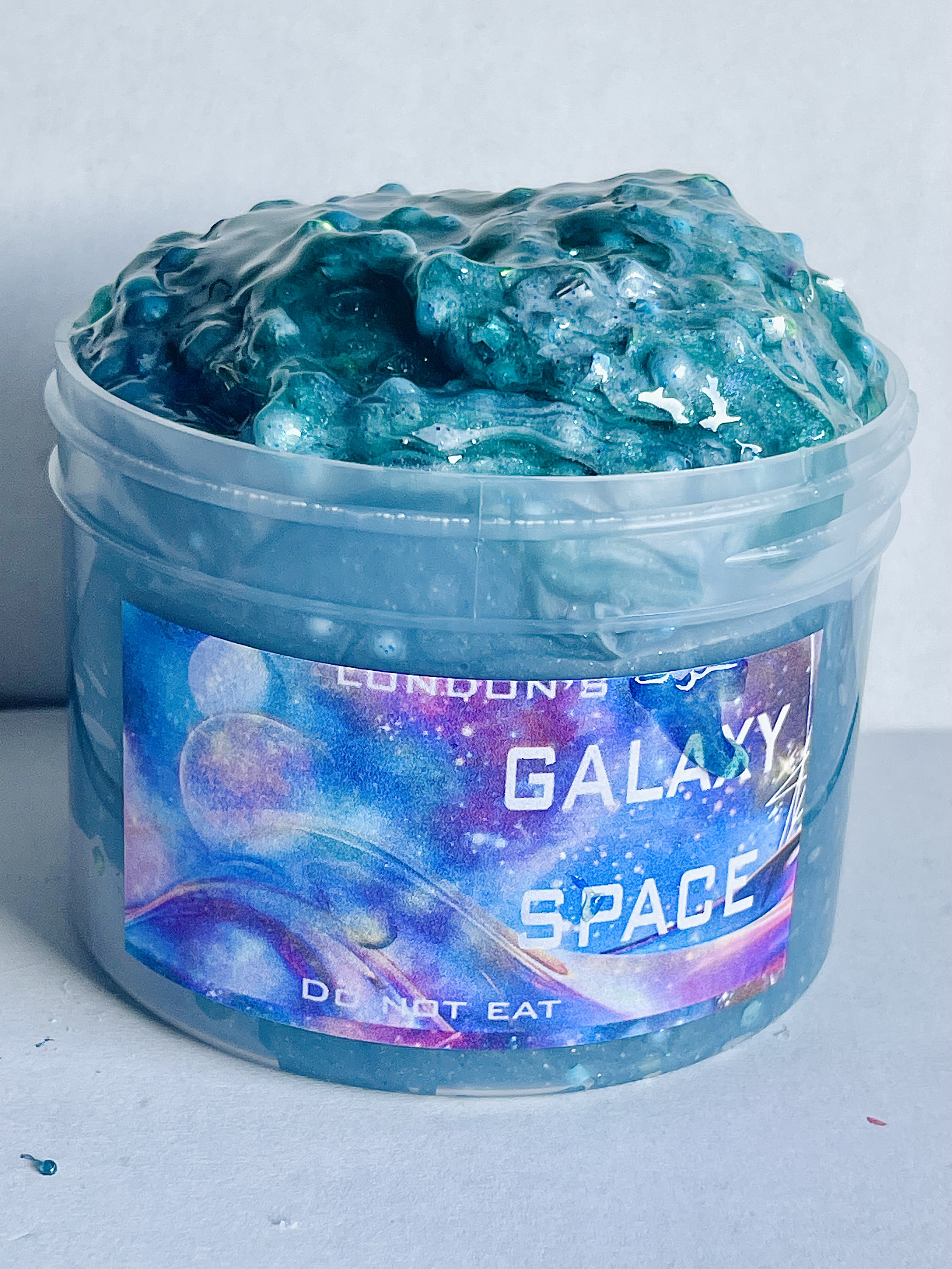 London’s Galaxy Space foam beads slime.