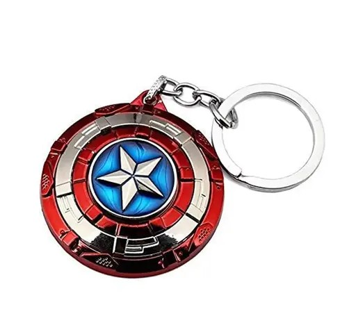 Captain America Star Moving Keychain