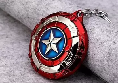 Captain America Star Moving Keychain