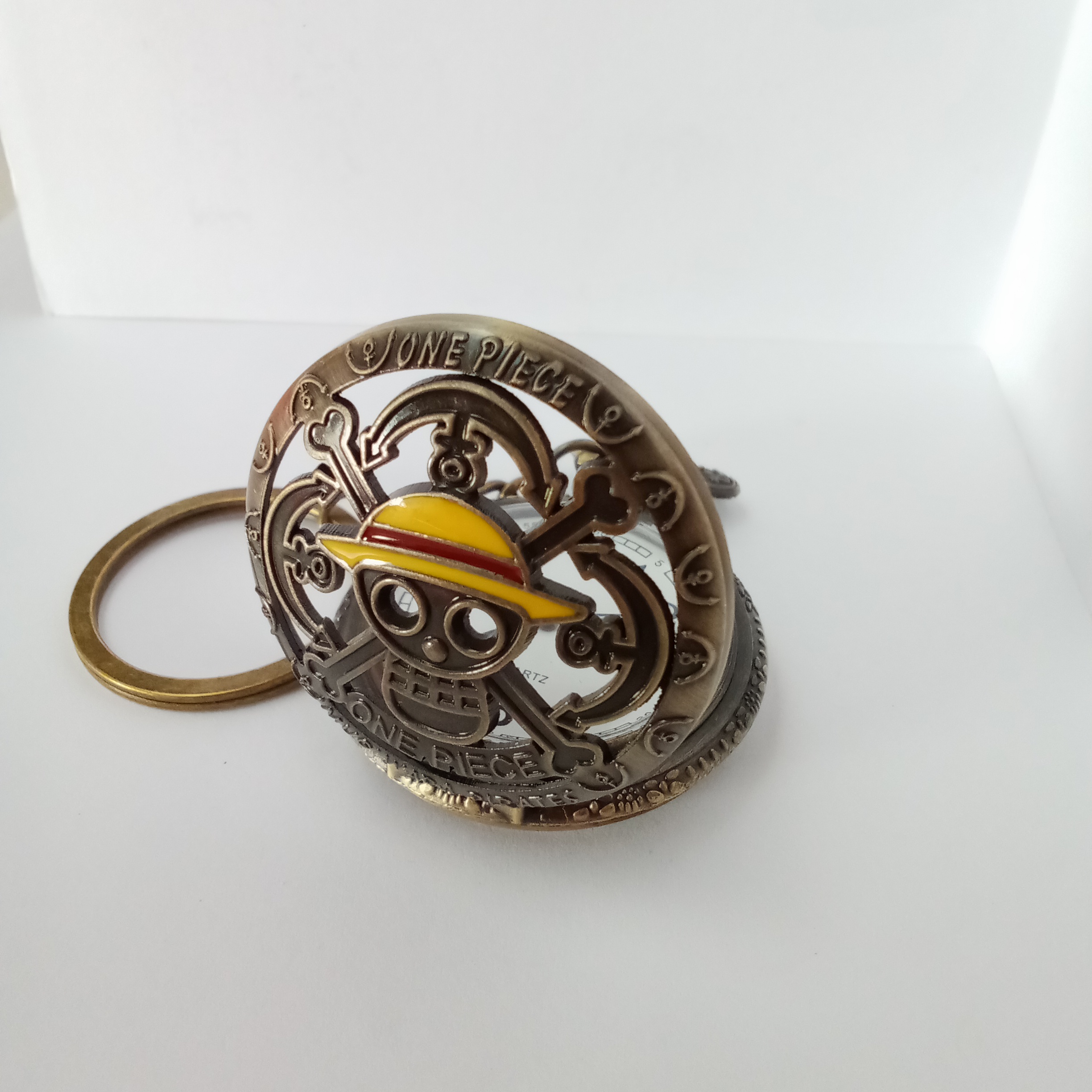 One Piece Pocket Watch Keychain
