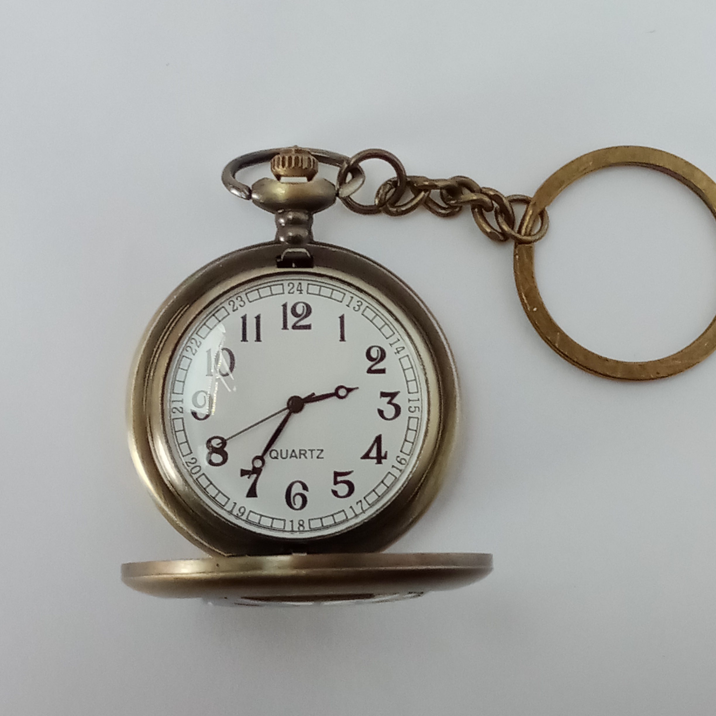 One Piece Pocket Watch Keychain