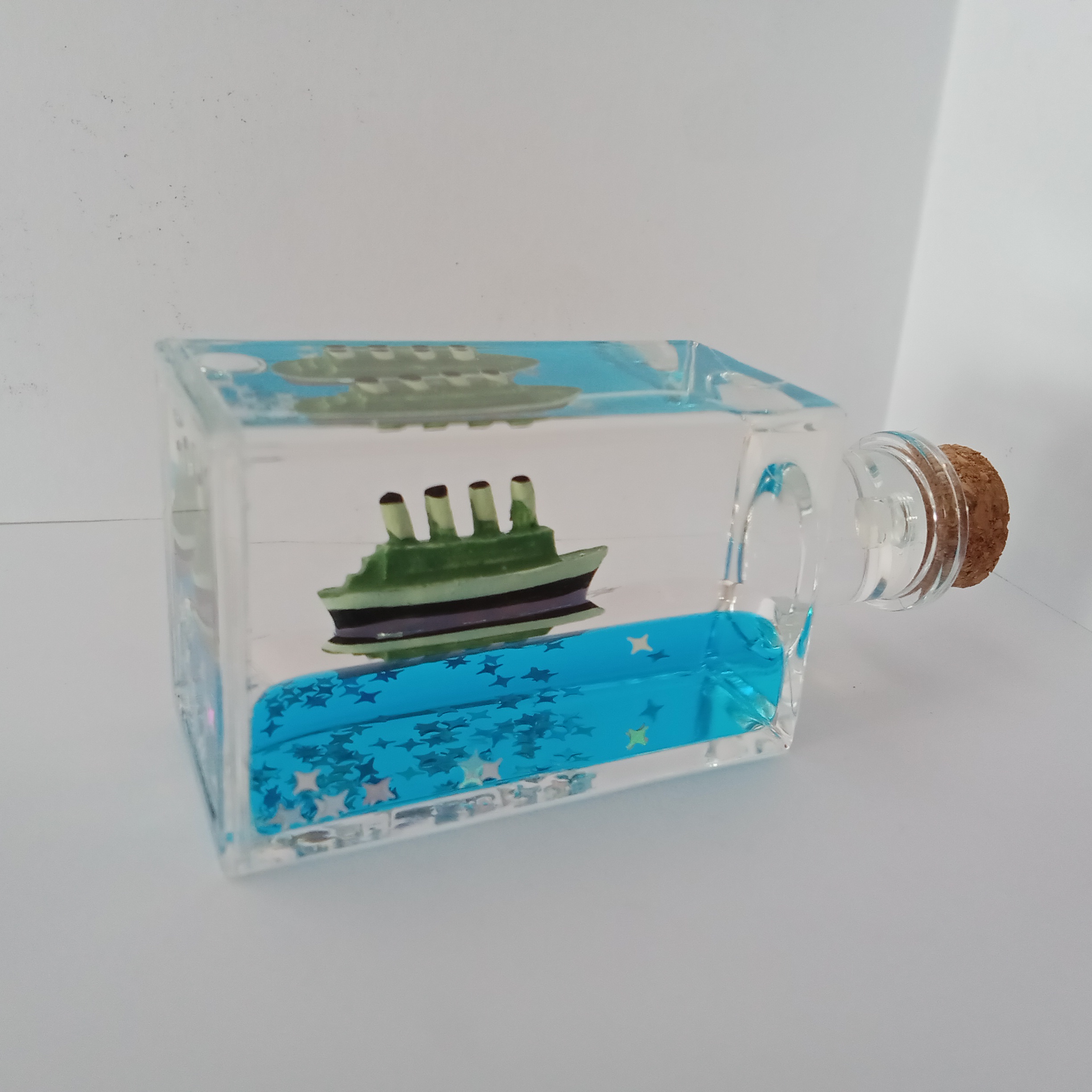 Ship in Bottle ( Green )