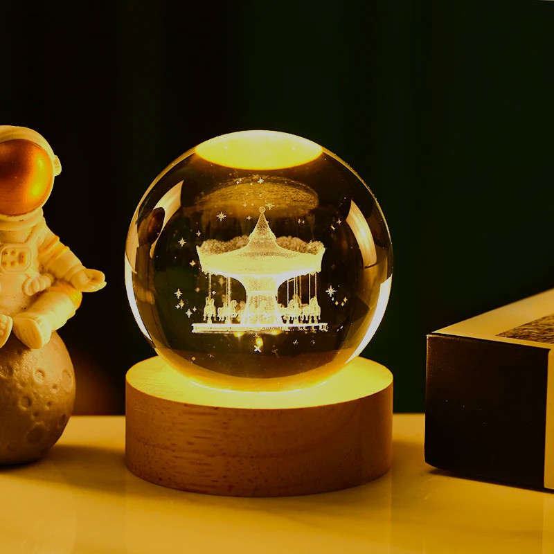 Swing 3D Crystal Lamp