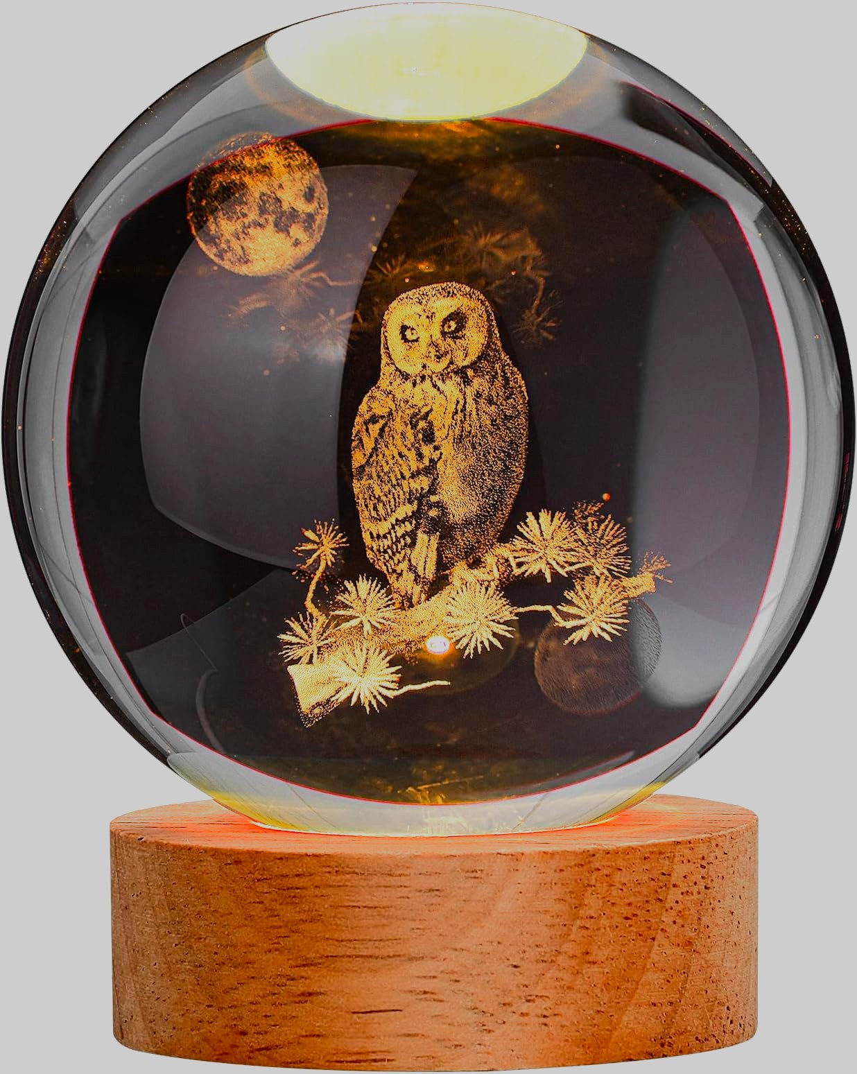 Harry Potter Owl 3D Crystal Lamp