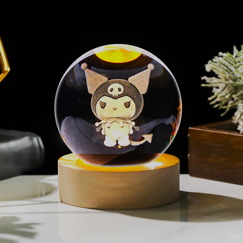 Kuromi 3D Crystal Lamp A
