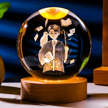 Harry Potter 3D Crytsal Lamp
