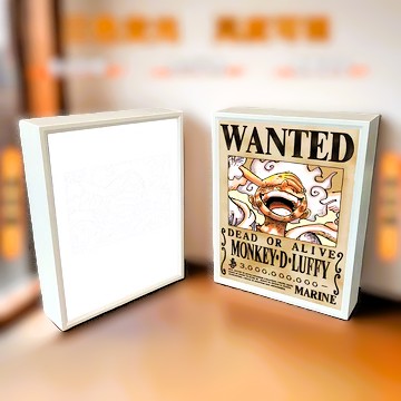 Wanted Luffy Gear 5 Light Painting LED Box