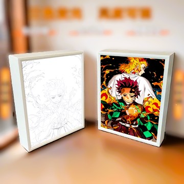 Tanjiro Light Painting LED  Box