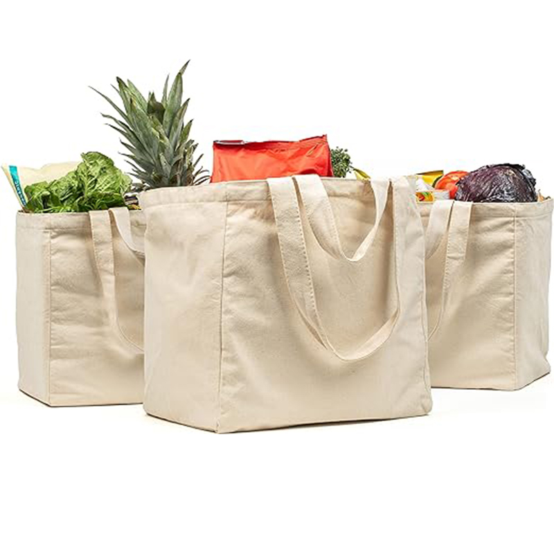 12oz Cotton Tote Bag with Pockets 