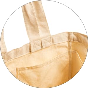 12oz Cotton Tote Bag with Pockets 