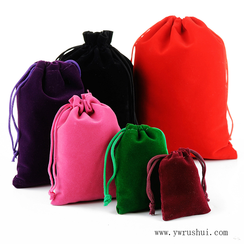 Velvet Gift Bags with Drawstring  